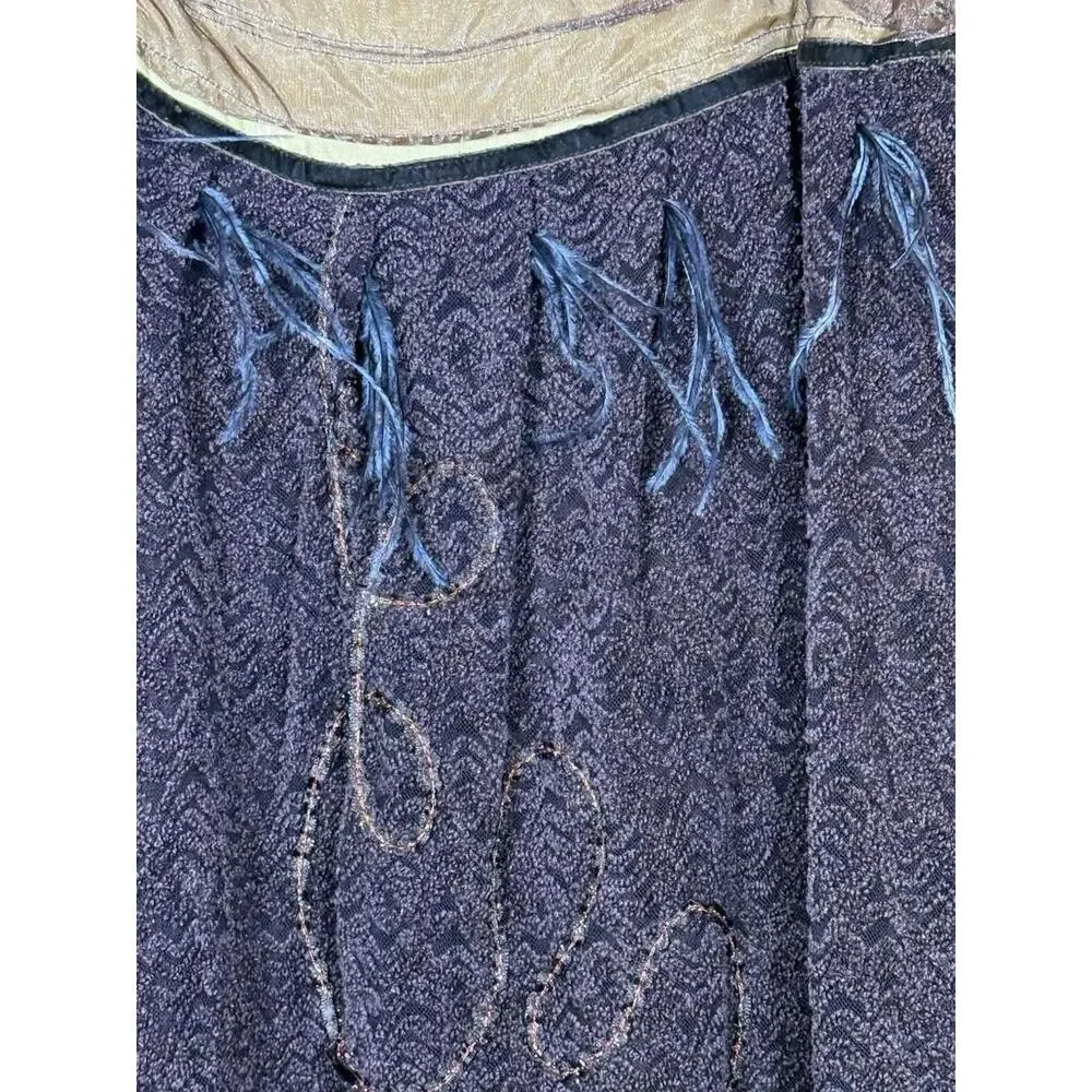 90s FORWEAR New York Brown Long Skirt Size 8 Boho Fairy Core Whimsy Unique Goth